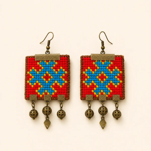Four-Petal Flower (Balochi Motif) 1